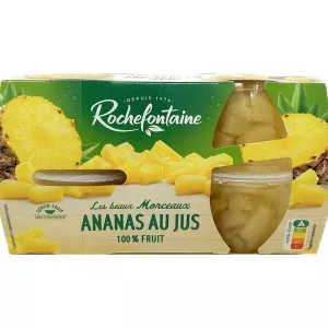 Morceaux D'ananas Au Jus 4x125ml - Rochefontaine