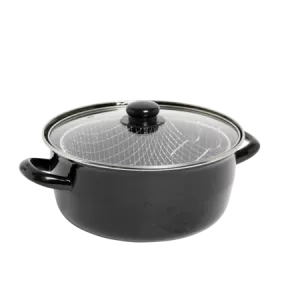 Friteuse 26cm Noire Email Tk