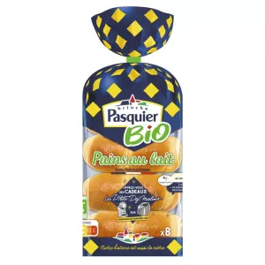 Organic Milk Bread x8, 280g - BRIOCHE PASQUIER