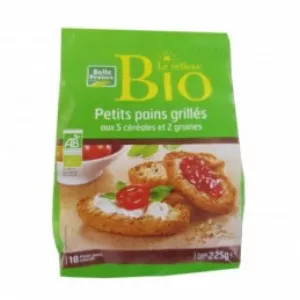 Petits Pains Grillés Aux 5 Céréales Et 2 Graines 225g - BELLE FRANCE