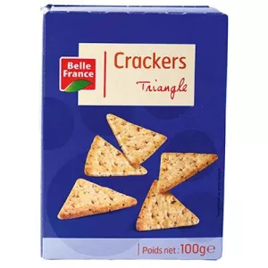Crackers Triangle Sésame Pavot 100g - BELLE FRANCE