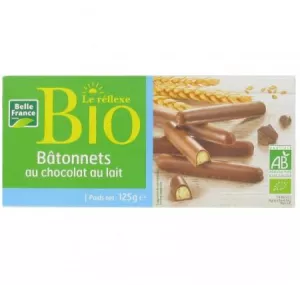 Bâtonnets Croustillant Chocol Lait Le Réflexe Bio 125g - BELLE FRANCE