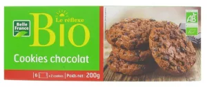 Cookie Pépites De Chocolat X 12 Le Réflexe Bio 200g - BELLE FRANCE