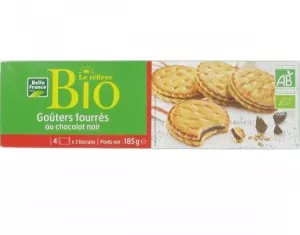 Gouter Rond Fourre Chocolat Noir Bio Bf Etui 185 G - BELLE FRANCE