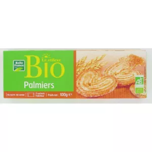 Palmier Feuillete Le Réflexe Bio 100g - BELLE FRANCE