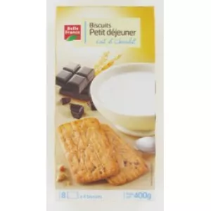 Biscuit Petit Dej Lait Et Chocolat X32 400g - BELLE FRANCE