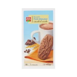 Biscuit Petit Dej Choc Cereales X 32 400g - BELLE FRANCE