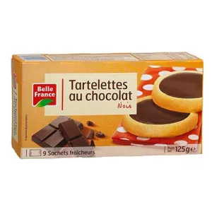 Tartelette Au Chocolat Noir X9 125g - BELLE FRANCE