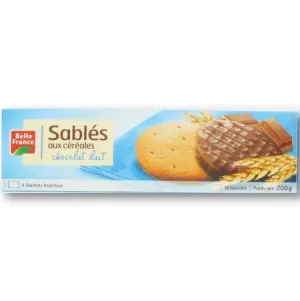 Sablés Aux Céréales Chocolat Au Lait 200g - BELLE FRANCE