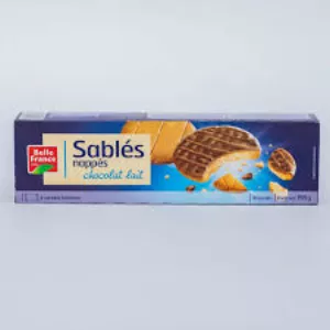 Sablés Nappés Chocolat Au Lait 200g - BELLE FRANCE