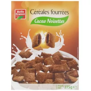 Céréales Fourrés Cacao Noisetts 375g - BELLE FRANCE