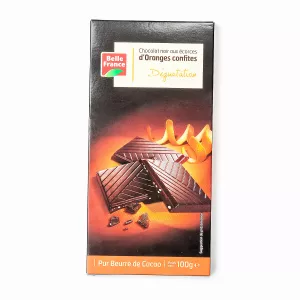 Chocolat Noir Degust Orange 100g - BELLE FRANCE