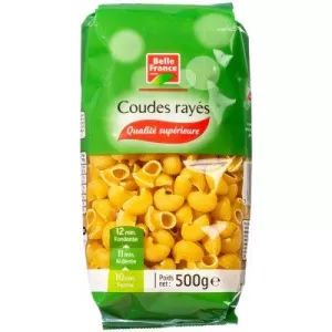 Pâtes Coudes Rayés 500g - BELLE FRANCE