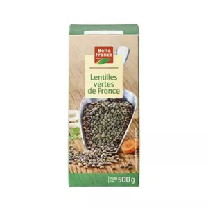 Lentilles Vertes De France 500g - BELLE FRANCE