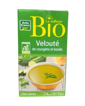 Velouté De Courgettes Et Basilic Bio 1l - BELLE FRANCE