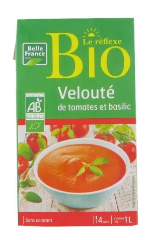 Veloute De Tomates Basilic Le Réflexe Bio 1l - BELLE FRANCE