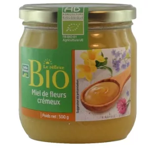 Miel De Fleurs Crémeux Bio 500g - BELLE FRANCE