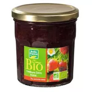 Confiture Extra Fraise Le Réflexe Bio 370g - BELLE FRANCE