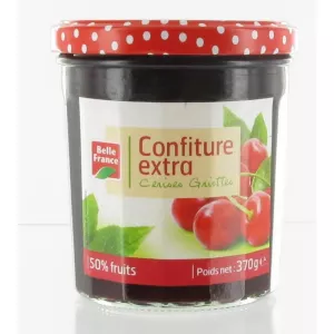 Confiture Extra Cerises Griottes 370g - BELLE FRANCE