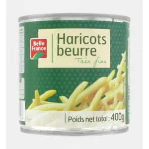 Haricots Beurre Très Fins 400g - BELLE FRANCE
