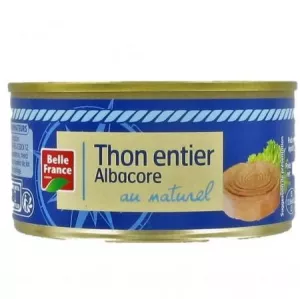 Tho Entier Albacore Au Naturel 185g - BELLE FRANCE