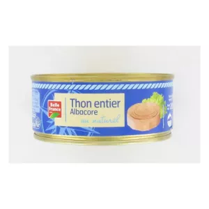 Thon Entier Albacore Au Naturel 265g - BELLE FRANCE