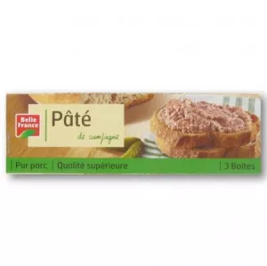 Lot De 3 Pâtés De Campagne Pur Porc 1x10 - BELLE FRANCE