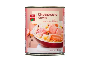 Choucroute Garnie Au Vin Blanc Bf Boite 4/4 800 G - BELLE FRANCE