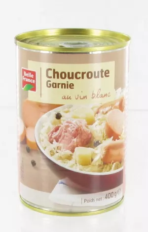 Choucroute Garnie Au Vin Blanc 400g - BELLE FRANCE