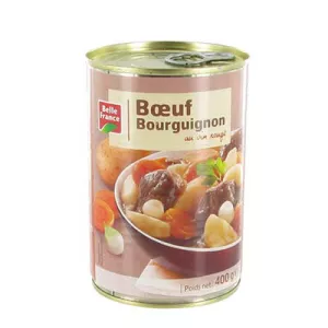 Boeuf Bourguignon Au Vin Rouge 400g - BELLE FRANCE
