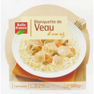 Blanquette De Veau Carottes Et Riz 300g - BELLE FRANCE