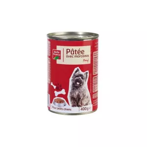 Patee Morc Petit Chien Boeuf  Boite 1/2 400 G - BELLE FRANCE
