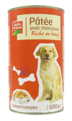 Patée Con Trozos Rico en Ternera 1200g - BELLE FRANCE