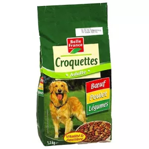 Croquette Chien Volaille/legumes  Sac 1.5 Kg - BELLE FRANCE