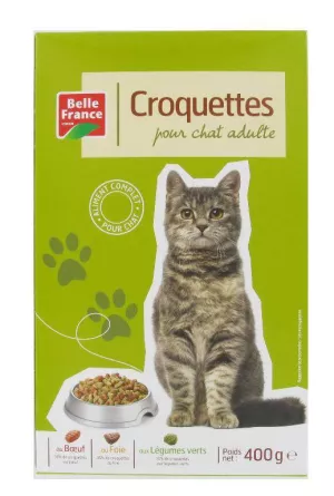 Croquette Chat Boeuf/foie/legumes  Etui 400 G - BELLE FRANCE