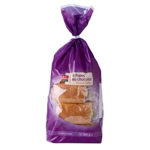 Pain Au Chocolat Mix Mgv X 8 Bf Sachet 360 G - BELLE FRANCE