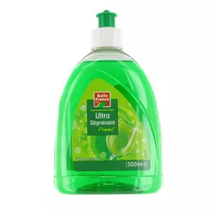 Liquide vaisselle ultra dégraissant pomme, 500 ml - BELLE FRANCE