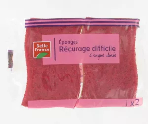 Eponge Grattante Récurage Difficile X 2 - BELLE FRANCE