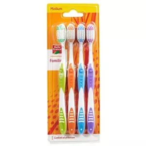 Brosse à Dent Medium X4 - BELLE FRANCE