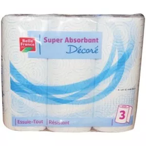 Alle dekorierten Tücher x 3 Rollen - BELLE FRANCE