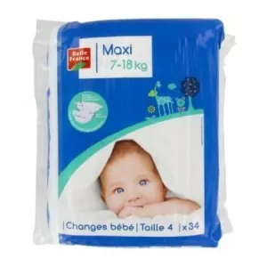 Couches Bébé 7-18kg X34 - BELLE FRANCE