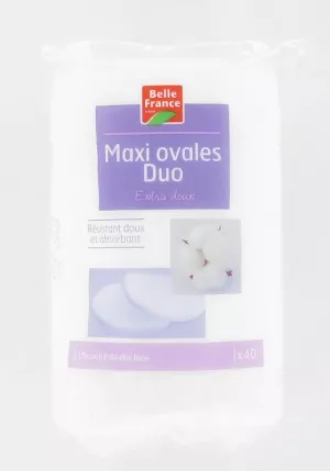 Cotons Maxi Ovales Démaquillants X40 - BELLE FRANCE