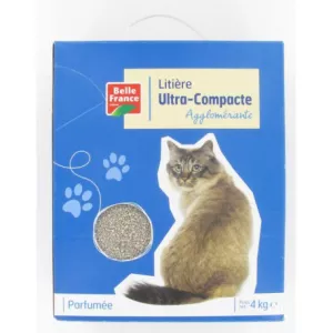 Litière Agglomérante Compacte Parfumée 4kg - BELLE FRANCE
