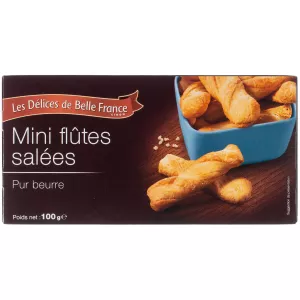 Mini Flûts Feuilletée Salée 100g - BELLE FRANCE