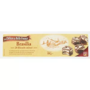Brasilia Zwitserse koekjes X 20 100 g - Les DÉlices De Belle France