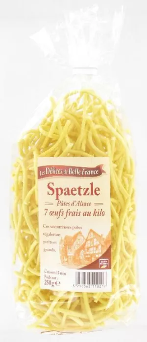 Pate Alsace Spaetzle مع البيض 250G - BELLE FRANCE