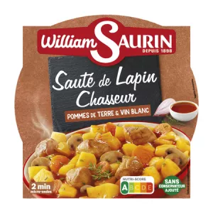 Sauté de Lapin Chasseur 300g - WILLIAM SAURIN