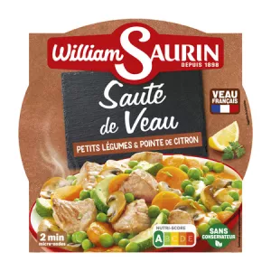 Sauté de Veau, Petites Légumes et Pointe de Sel 280g - WILLIAM SAURIN