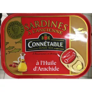 Sardines à l'ancienne à l'huile d'arachide 115 g - CONNÉTABLE