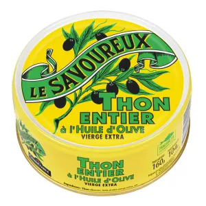 Thon Entier à l'Huile d'Olive, 160g -  LE SAVOUREUX